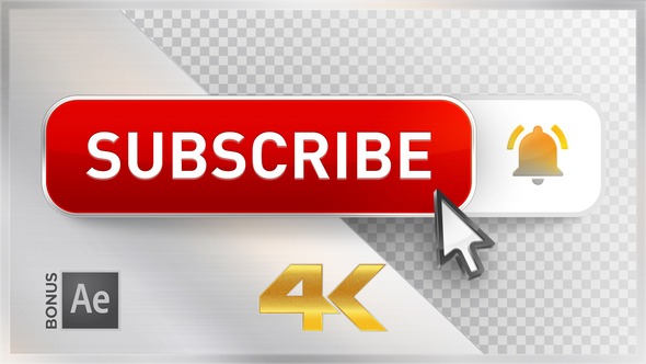 Youtube Subscribe  Button by lavamotion VideoHive